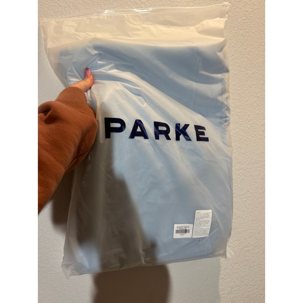 NWT Set Active x Parke Womens Mock Neck Sweatshirt Light Blue XXL - Picture 4 of 5